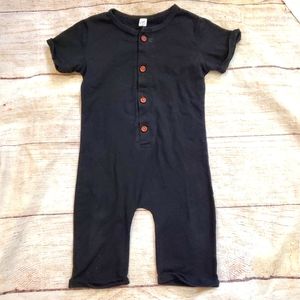 GSIVBK black footless one-piece jumpsuit size 100 (18-24m)